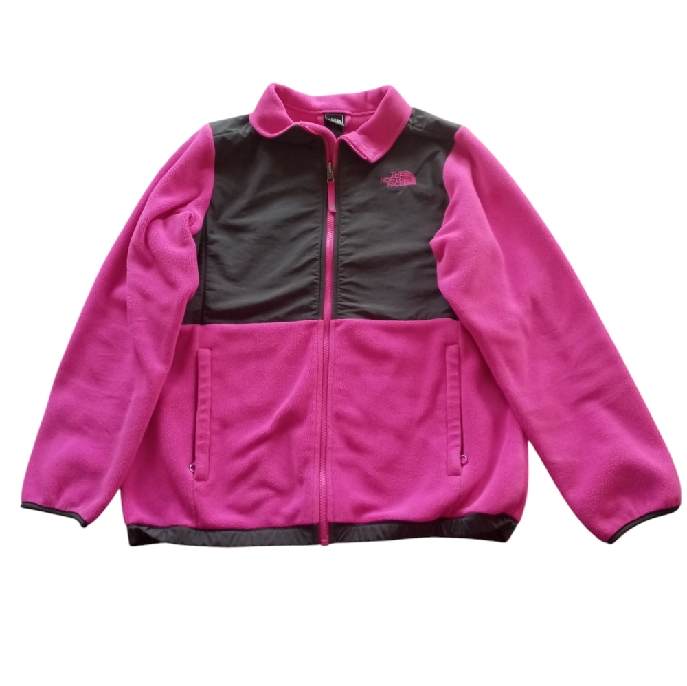 THE NORTH FACE Girl's Size XL (18) Jacket, Pink and Gray
